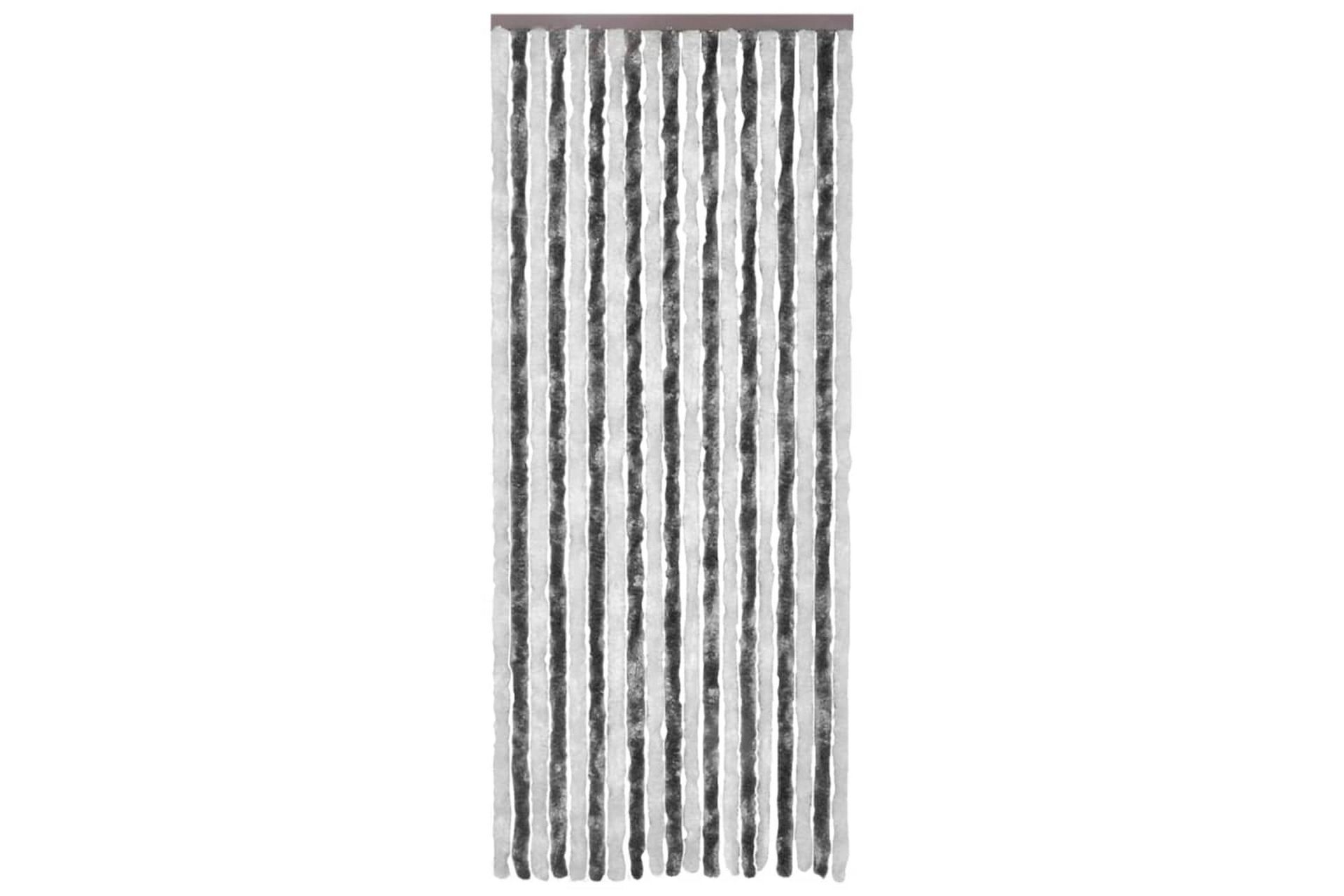 Insektgardin grå og hvit 120x220 cm chenille - Grå - Hage - Dyrking & hagearbeid - Dyrking - Skadedyrbekjempelse - Myggbeskyttelse