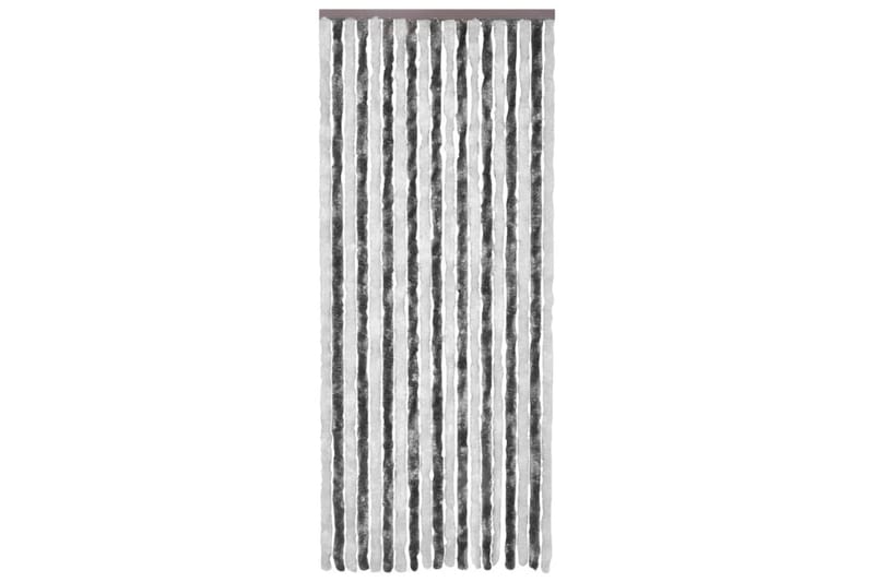 Insektgardin grå og hvit 120x220 cm chenille - Grå - Hage - Dyrking & hagearbeid - Dyrking - Skadedyrbekjempelse - Myggbeskyttelse