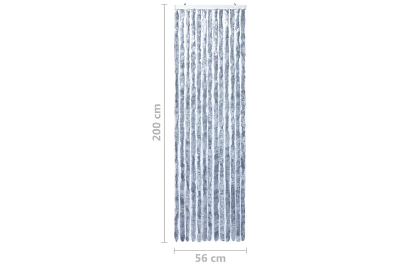 Insektgardin sølv 56x200 cm chenille - Silver - Hage - Dyrking & hagearbeid - Dyrking - Skadedyrbekjempelse - Myggbeskyttelse