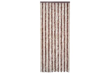 Insektgardin beige og lysebrun 90x220 cm chenille - Brun/Beige - Hage - Dyrking & hagearbeid - Dyrking - Skadedyrbekjempelse - Myggbeskyttelse