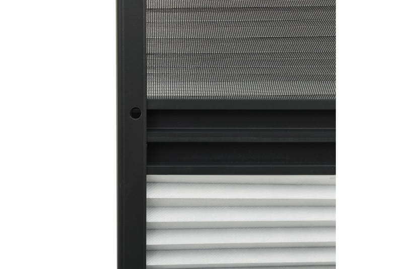 Plissert insektskjerm for vindu aluminium 80x120cm solskjerm - Antrasittgrå - Hage - Dyrking & hagearbeid - Dyrking - Skadedyrbekjempelse - Myggbeskyttelse
