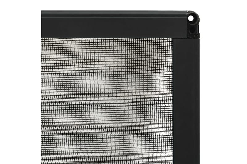 Plissert insektskjerm for vindu aluminium antrasitt 80x100cm - Antrasittgrå - Hage - Dyrking & hagearbeid - Dyrking - Skadedyrbekjempelse - Myggbeskyttelse