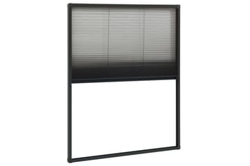 Plissert insektskjerm for vindu aluminium antrasitt 80x100cm - Antrasittgrå - Hage - Dyrking & hagearbeid - Dyrking - Skadedyrbekjempelse - Myggbeskyttelse