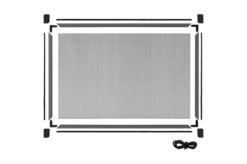 Utvidbar insektskjerm for vindu antrasitt (100-193)x75 cm - Antrasittgrå - Hage - Dyrking & hagearbeid - Dyrking - Skadedyrbekjempelse - Myggbeskyttelse