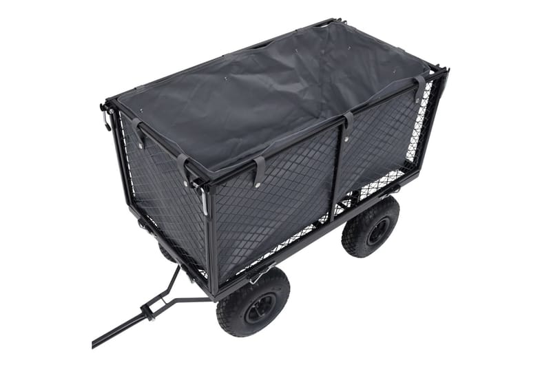 Duk til hagevogn mørkegrå 86x46x41 cm stoff - Grå - Hage - Dyrking & hagearbeid - Hageredskap & hageverktøy - Sekketralle & henger - Transportvogn & hagevogn