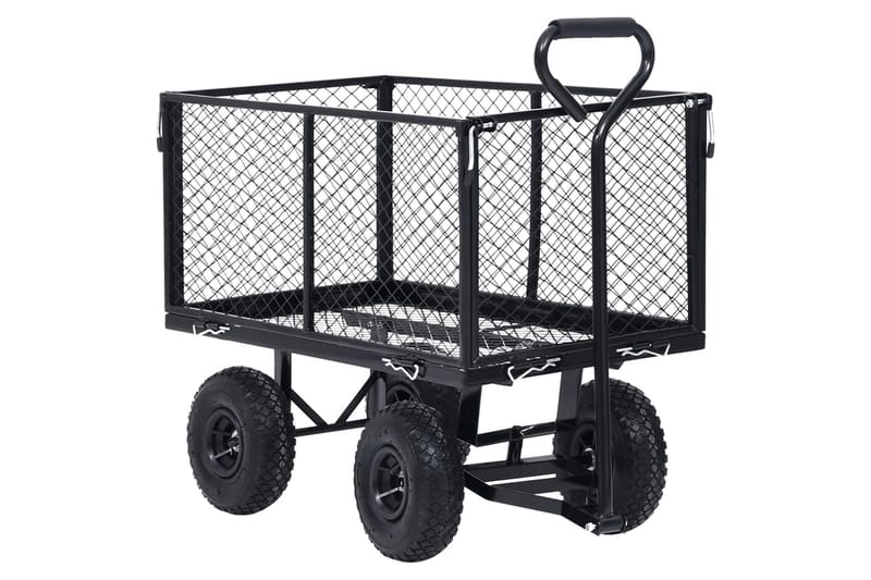 Håndtralle hage svart 350 kg - Hage - Dyrking & hagearbeid - Hageredskap & hageverktøy - Sekketralle & henger - Transportvogn & hagevogn