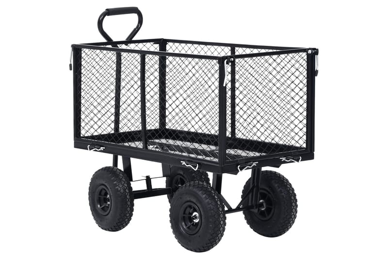 Håndtralle hage svart 350 kg - Hage - Dyrking & hagearbeid - Hageredskap & hageverktøy - Sekketralle & henger - Transportvogn & hagevogn