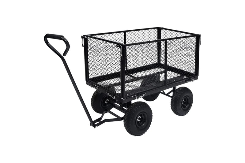 Håndtralle hage svart 350 kg - Hage - Dyrking & hagearbeid - Hageredskap & hageverktøy - Sekketralle & henger - Transportvogn & hagevogn