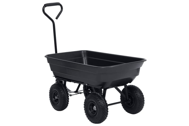 Hagetralle 300 kg 75L svart - Hage - Dyrking & hagearbeid - Hageredskap & hageverktøy - Sekketralle & henger - Transportvogn & hagevogn