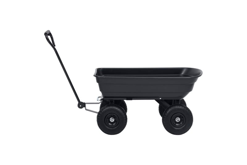 Hagetralle 300 kg 75L svart - Hage - Dyrking & hagearbeid - Hageredskap & hageverktøy - Sekketralle & henger - Transportvogn & hagevogn