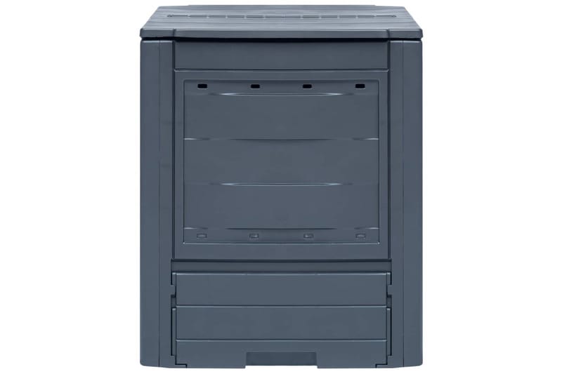 Kompostkasse 60x60x73 cm grå 260 L - Hage - Dyrking & hagearbeid - Kompost - Varmkompost & kompostbeholder