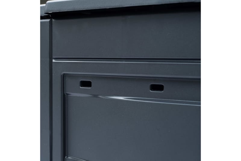Kompostkasse 60x60x73 cm grå 260 L - Hage - Dyrking & hagearbeid - Kompost - Varmkompost & kompostbeholder