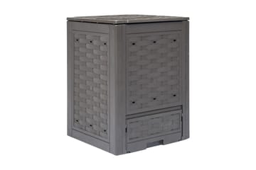 Kompostkasse 60x60x83 cm brun 300 L - Hage - Dyrking & hagearbeid - Kompost - Varmkompost & kompostbeholder