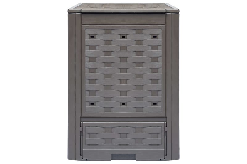 Kompostkasse 60x60x83 cm brun 300 L - Hage - Dyrking & hagearbeid - Kompost - Varmkompost & kompostbeholder