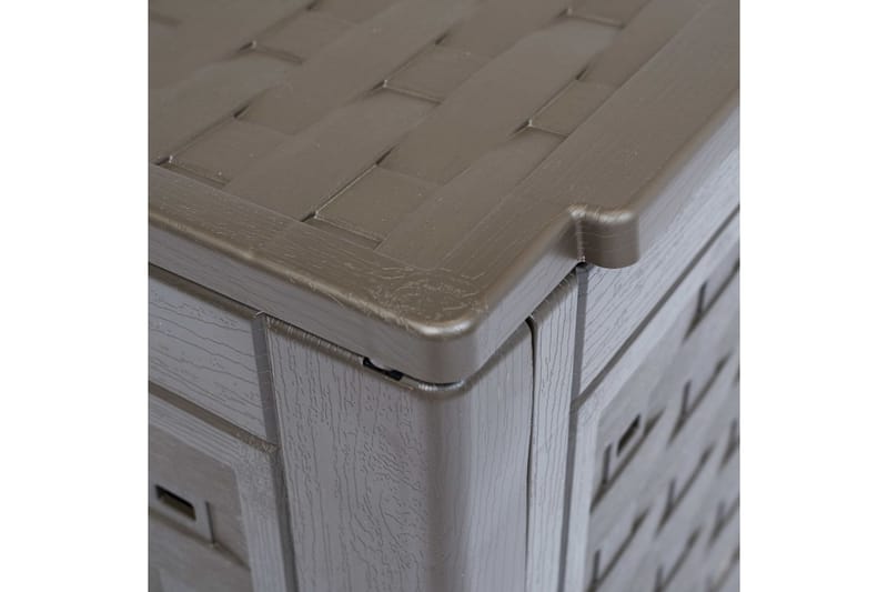 Kompostkasse 60x60x83 cm brun 300 L - Hage - Dyrking & hagearbeid - Kompost - Varmkompost & kompostbeholder
