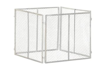 Kompostkasse til hage 85x85x70 cm galvanisert jern - Silver - Hage - Dyrking & hagearbeid - Kompost - Varmkompost & kompostbeholder