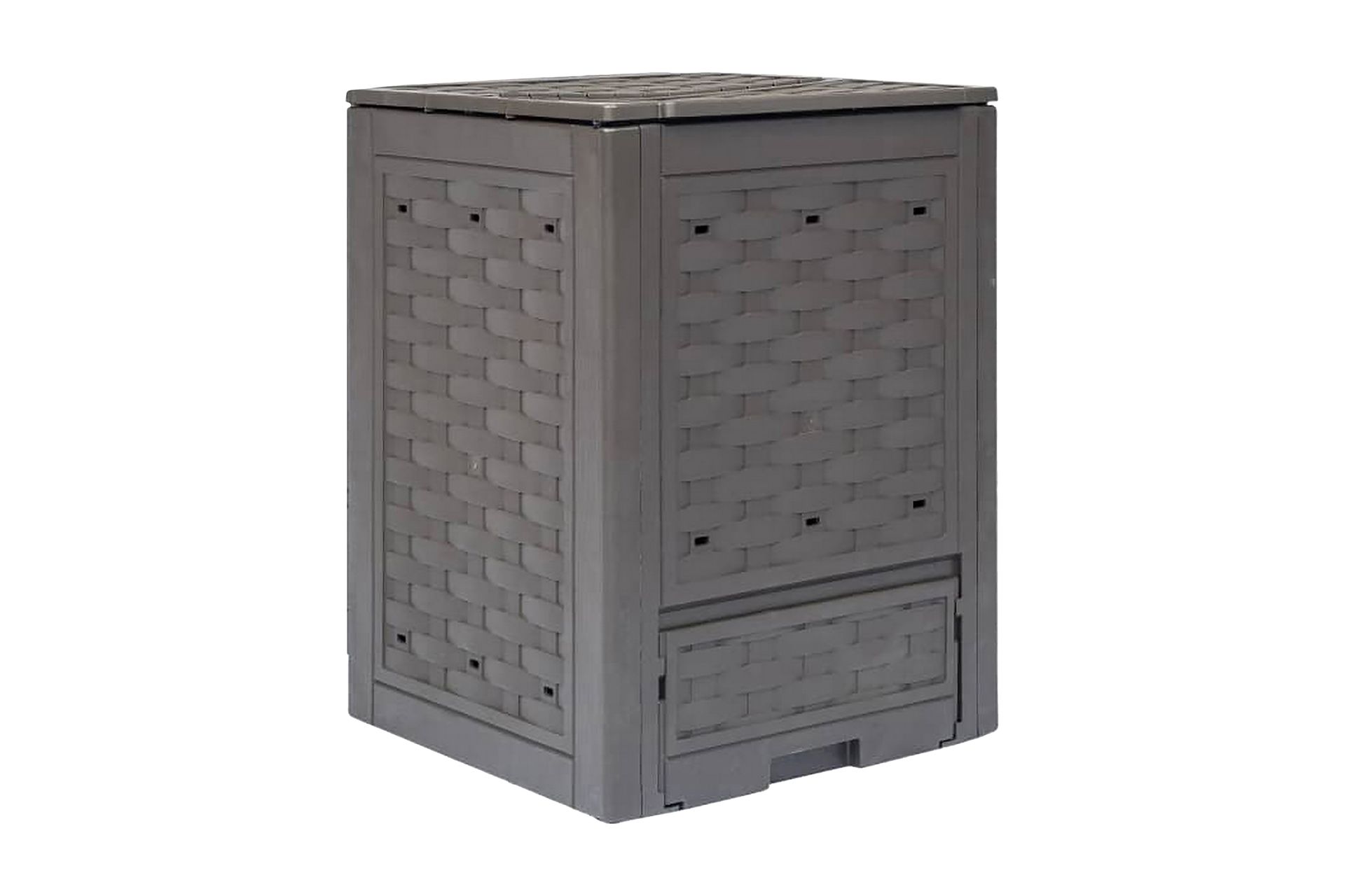 Kompostkasser 3 stk brun 60x60x83 cm 900 L - Brun - Hage - Dyrking & hagearbeid - Kompost - Varmkompost & kompostbeholder