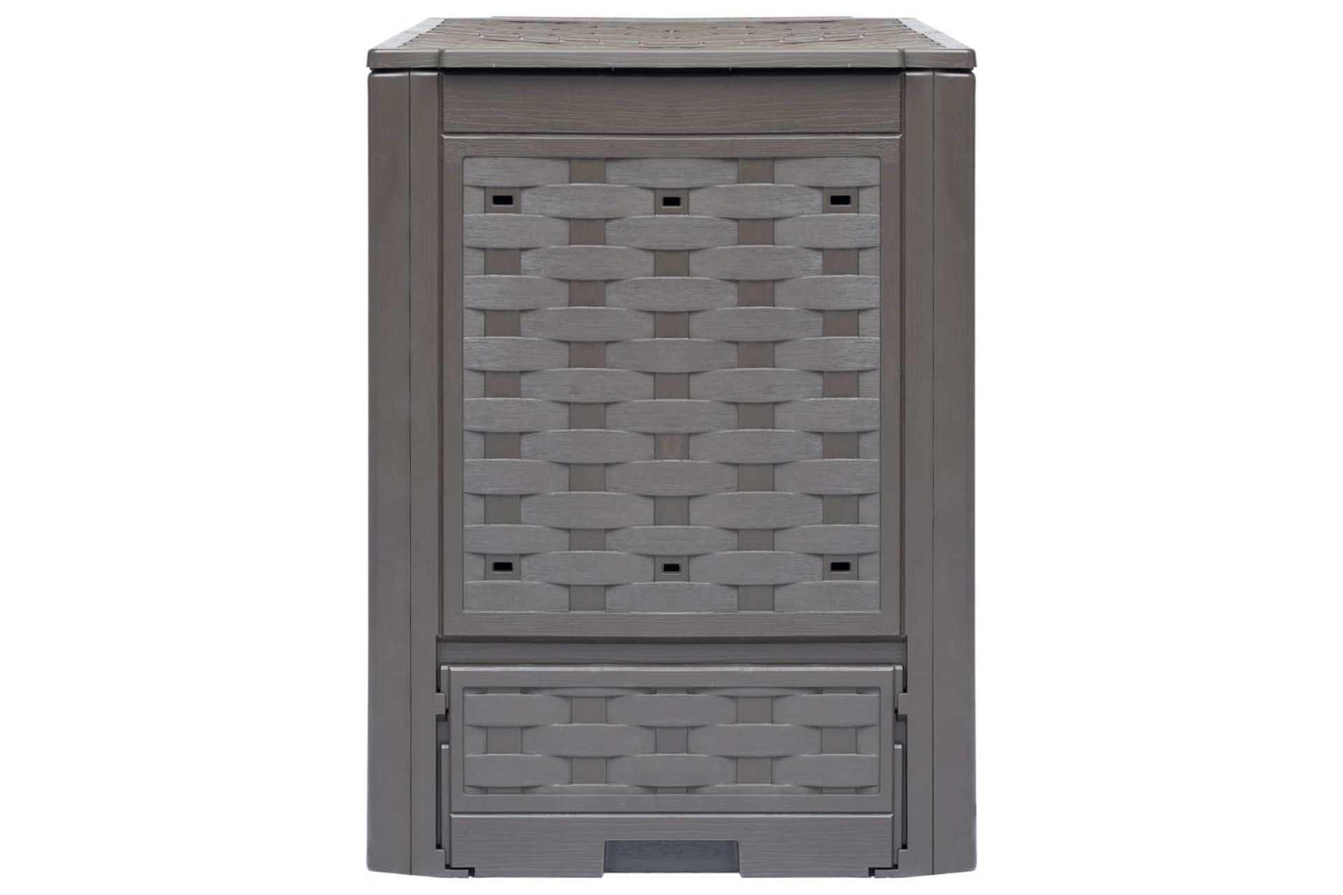 Kompostkasser 3 stk brun 60x60x83 cm 900 L - Brun - Hage - Dyrking & hagearbeid - Kompost - Varmkompost & kompostbeholder