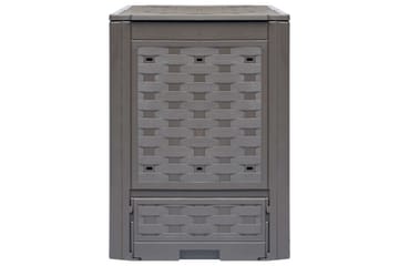 Kompostkasser 3 stk brun 60x60x83 cm 900 L - Brun - Hage - Dyrking & hagearbeid - Kompost - Varmkompost & kompostbeholder