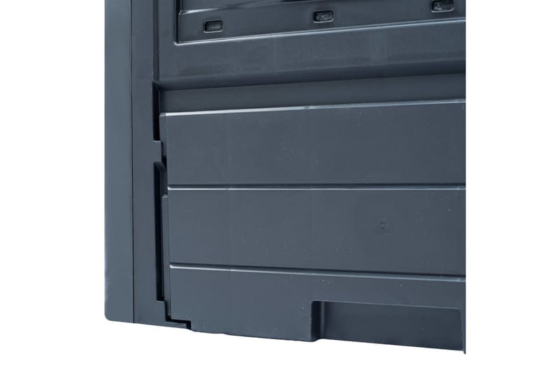 Kompostkasser 3 stk grå 60x60x73 cm 780 L - Hage - Dyrking & hagearbeid - Kompost - Varmkompost & kompostbeholder