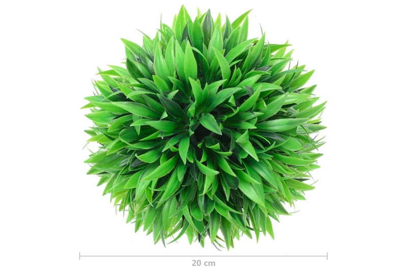 Kunstige buksbomballer 2 stk 20 cm - grønn - Hage - Dyrking & hagearbeid - Planter - Hekkplanter - Buksbom
