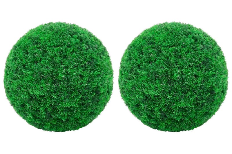 Kunstige buksbomballer 2 stk 27 cm - grønn - Hage - Dyrking & hagearbeid - Planter - Hekkplanter - Buksbom