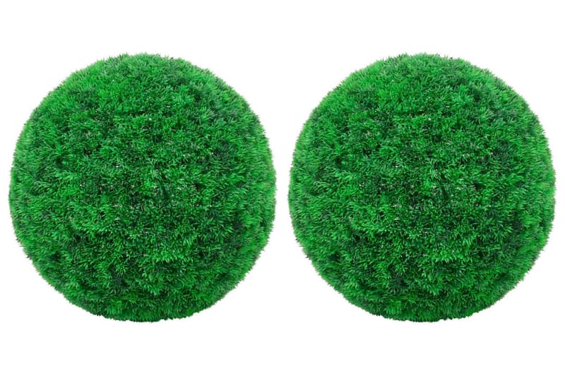 Kunstige buksbomballer 2 stk 27 cm - grønn - Buksbom
