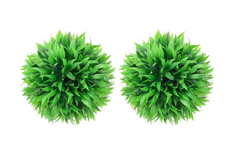 Kunstige buksbomballer 2 stk 30 cm - grønn - Hage - Dyrking & hagearbeid - Planter - Hekkplanter - Buksbom