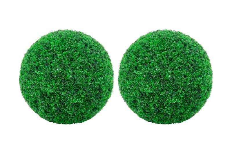 Kunstige buksbomballer 2 stk 35 cm - grønn - Buksbom