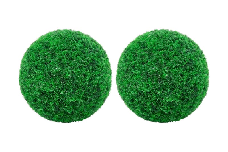 Kunstige buksbomballer 2 stk 45 cm - grønn - Hage - Dyrking & hagearbeid - Planter - Hekkplanter - Buksbom