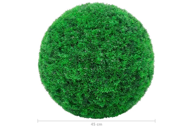 Kunstige buksbomballer 2 stk 45 cm - grønn - Hage - Dyrking & hagearbeid - Planter - Hekkplanter - Buksbom