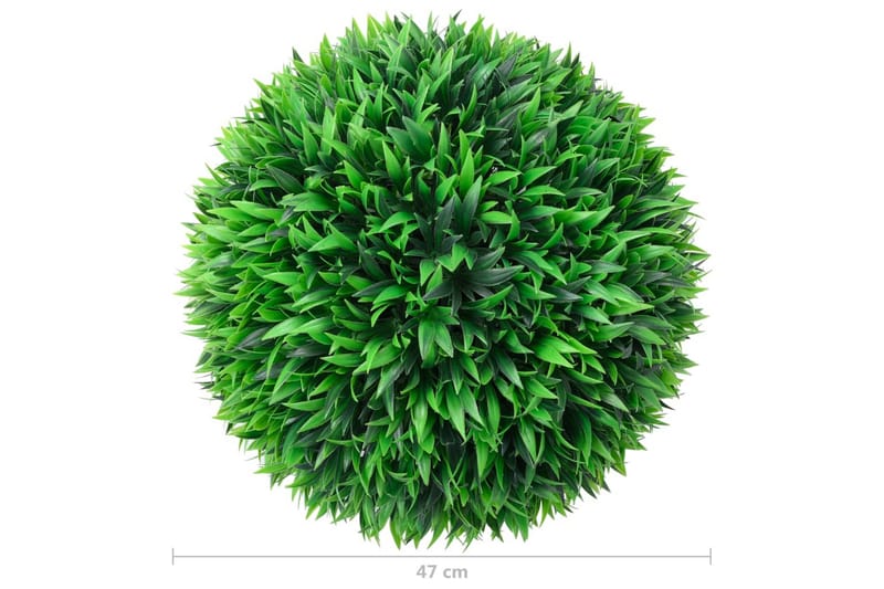 Kunstige buksbomballer 2 stk 47 cm - grønn - Hage - Dyrking & hagearbeid - Planter - Hekkplanter - Buksbom