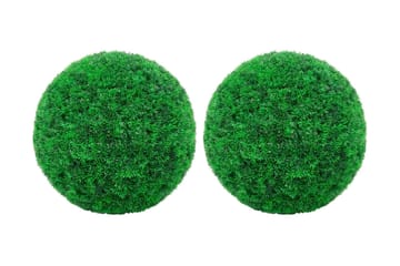 Kunstige buksbomballer 2 stk 52 cm - grønn - Hage - Dyrking & hagearbeid - Planter - Hekkplanter - Buksbom