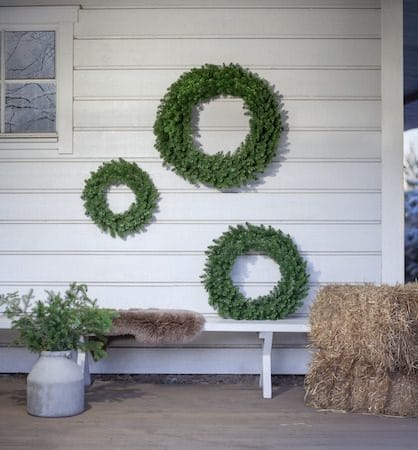 Calgary Krans 50 cm - grønn - Hage - Dyrking & hagearbeid - Planter - Prydplanter - Dørkranser