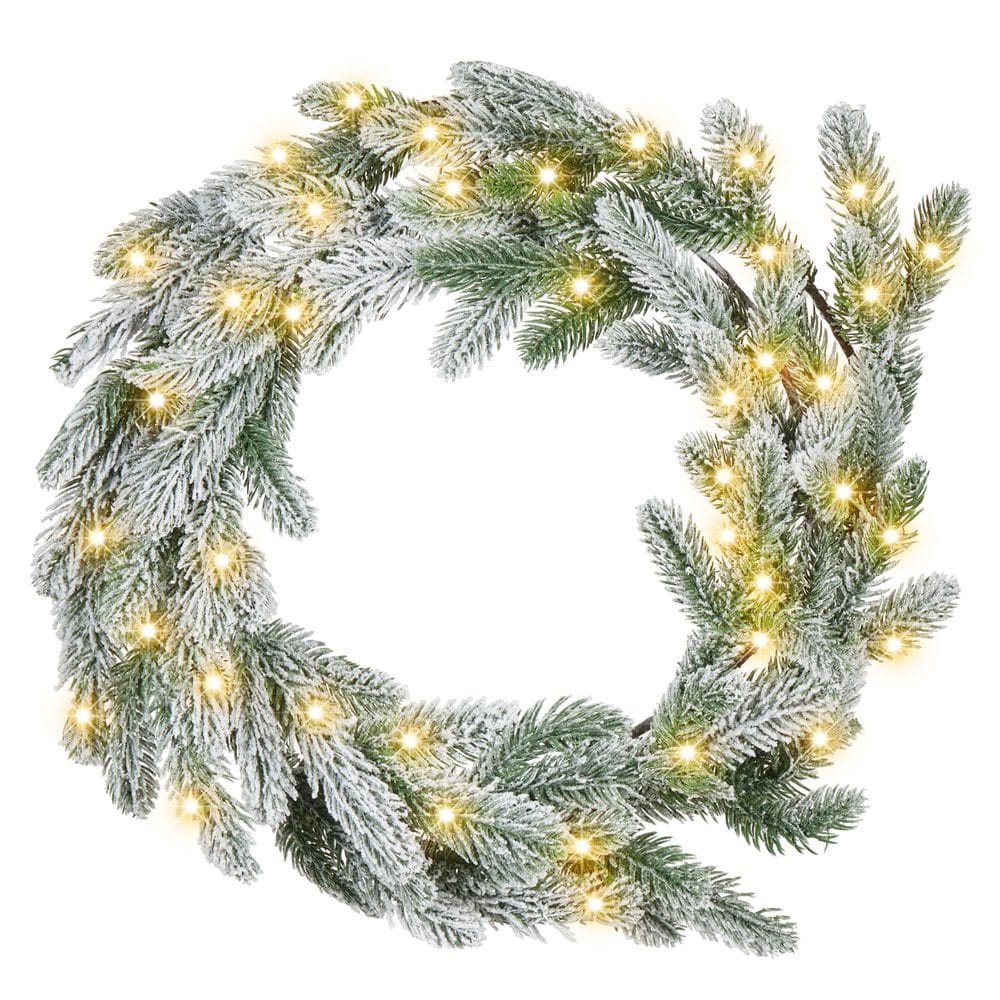 Snødekt julekrans Albini -