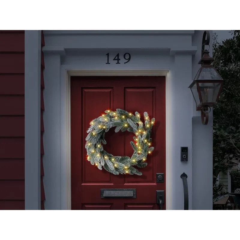 Snødekt julekrans Albini - Innredning - Julepynt & helgedekorasjon - Julepynt & juledekorasjon - Julekrans