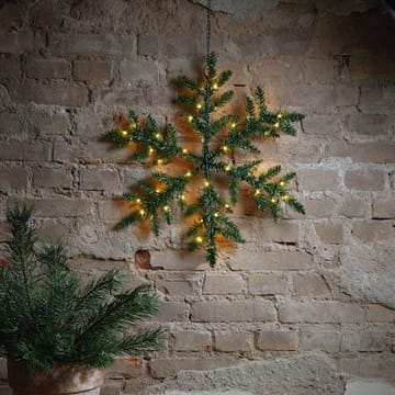 Snowflake krans med belysning 63 cm - grønn - Hage - Dyrking & hagearbeid - Planter - Prydplanter - Dørkranser