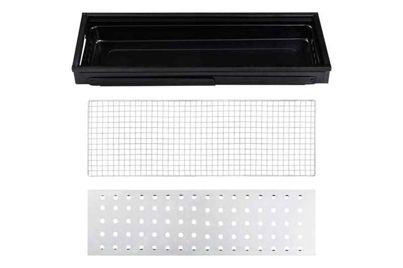 Brbar campinggrill stål 60x22,5x33 cm - Hage - Griller - Øvrige griller - Bærbar grill & campinggrill