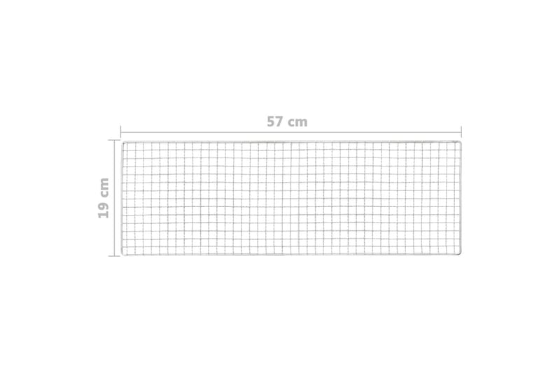 Brbar campinggrill stål 60x22,5x33 cm - Hage - Griller - Øvrige griller - Bærbar grill & campinggrill