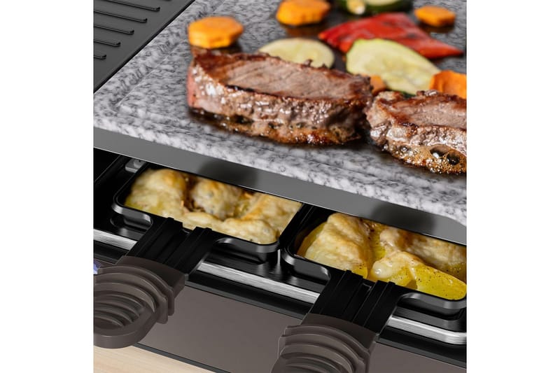 Raclettegrill Black+Decker - Sølv - Hage - Griller - Øvrige griller - Raclettegriller