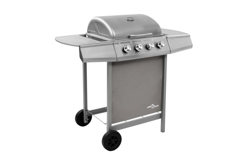 Gassgrill med 4 brennere sølv - Silver - Hage - Griller - Gassgrill