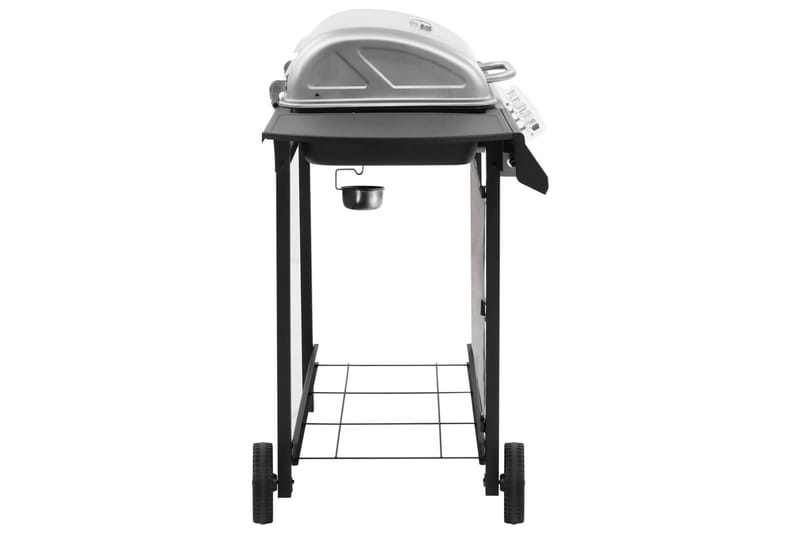 Gassgrill med 4 brennere svart og sølv - Silver - Hage - Griller - Gassgrill