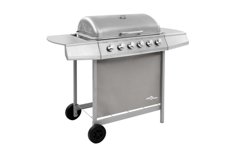 Gassgrill med 6 brennere sølv - Silver - Hage - Griller - Gassgrill