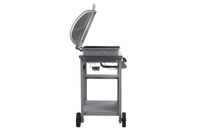 Gassgrill med sidebord i 3 etasjer sølv - Hage - Griller - Gassgrill