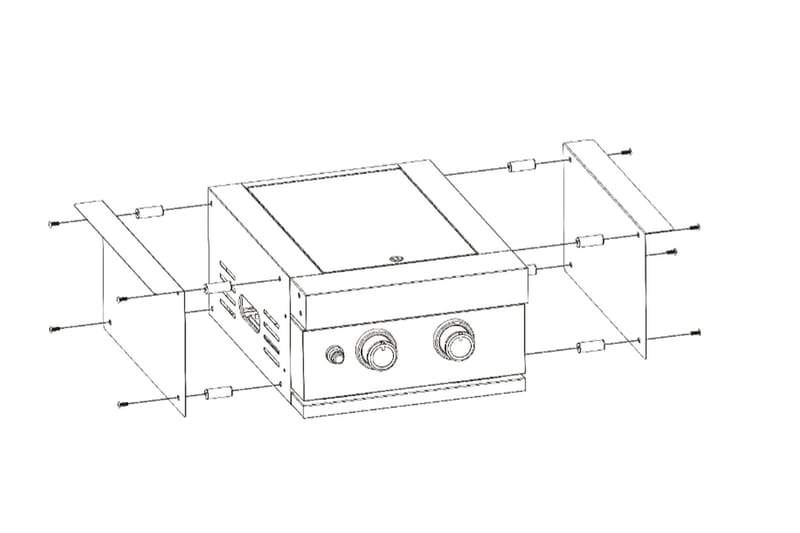 Built-in - Sidebrenner - Myoutdoorkitchen - Hage - Griller - Grilltilbehør