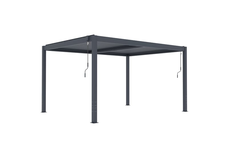 Fornorth Pergola Lounge 4x3 m - Mørk Grå - Hagemøbler - Solbeskyttelse - Pergola