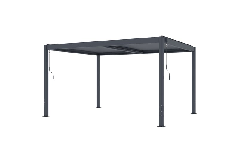 Fornorth Pergola Lounge 4x3 m - Mørk Grå - Hagemøbler - Solbeskyttelse - Pergola