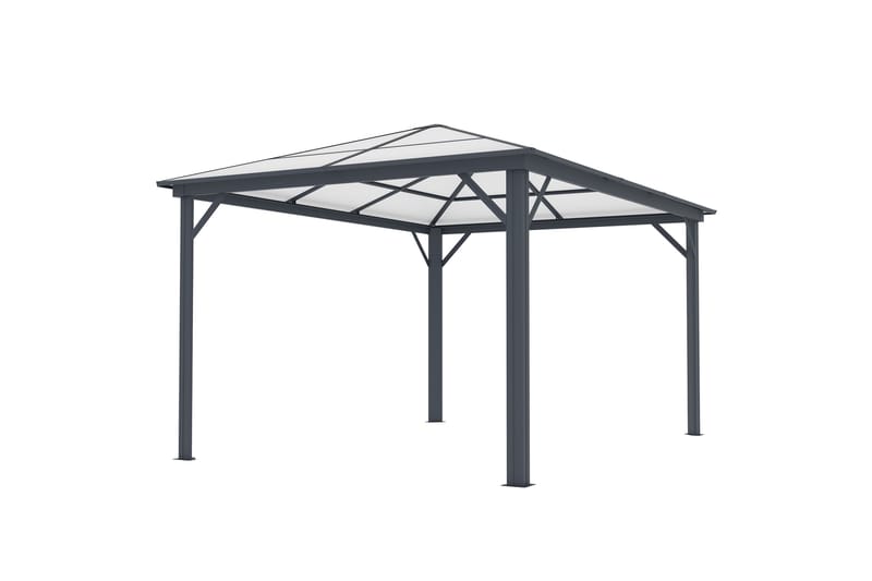 Fornorth Paviljong 300x395x251 cm - Mørk Grå - Hagemøbler - Solbeskyttelse - Paviljonger