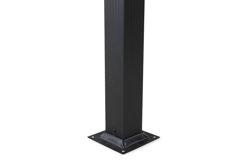 Frittstående pergola med sammenleggbart tak for terrasse og hage 4x3 - Svart / Aluminium - Hagemøbler - Solbeskyttelse - Pergola