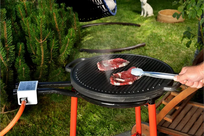 Gassbrenner 79x53 cm - Oransje - Hage - Griller - Grilltilbehør - Gassflaske & gassbrenner